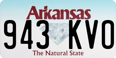 AR license plate 943KVO