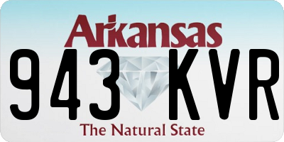 AR license plate 943KVR