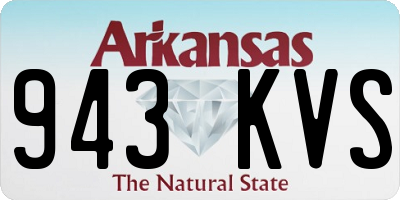 AR license plate 943KVS