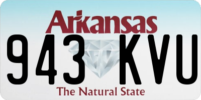 AR license plate 943KVU