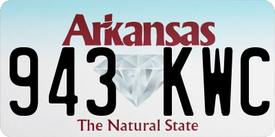 AR license plate 943KWC