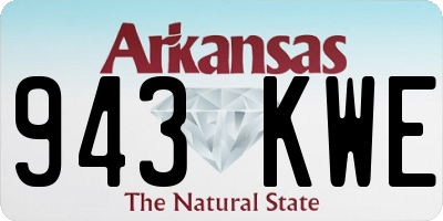 AR license plate 943KWE