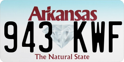 AR license plate 943KWF