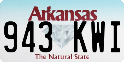 AR license plate 943KWI
