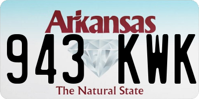 AR license plate 943KWK