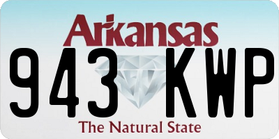 AR license plate 943KWP