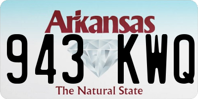 AR license plate 943KWQ