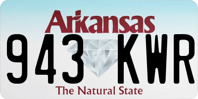 AR license plate 943KWR