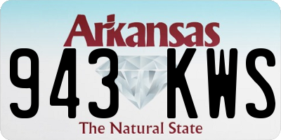 AR license plate 943KWS
