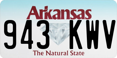 AR license plate 943KWV