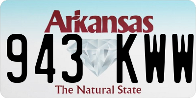 AR license plate 943KWW