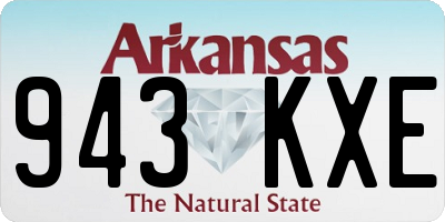 AR license plate 943KXE