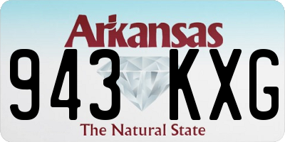 AR license plate 943KXG