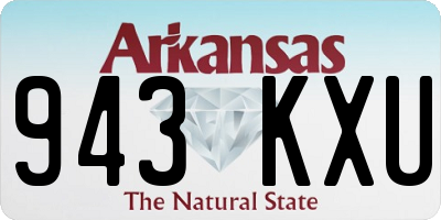 AR license plate 943KXU