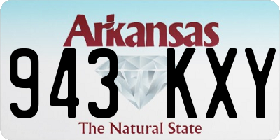 AR license plate 943KXY