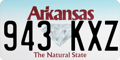 AR license plate 943KXZ