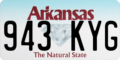 AR license plate 943KYG