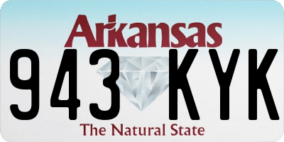 AR license plate 943KYK