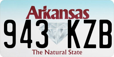 AR license plate 943KZB