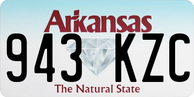 AR license plate 943KZC