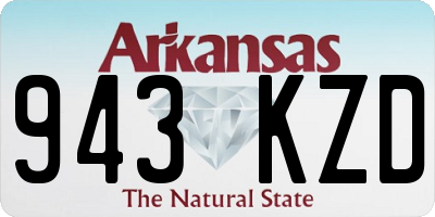 AR license plate 943KZD