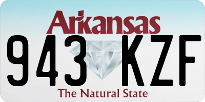 AR license plate 943KZF