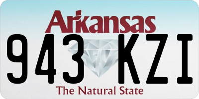 AR license plate 943KZI