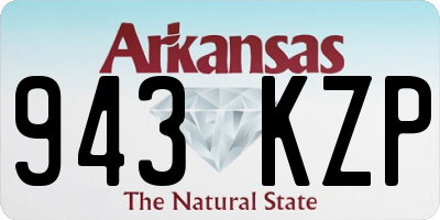 AR license plate 943KZP