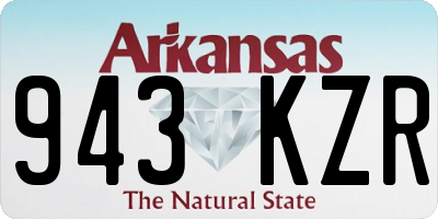 AR license plate 943KZR