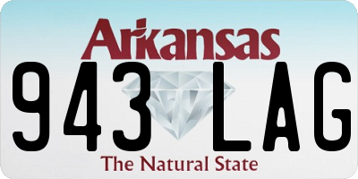 AR license plate 943LAG