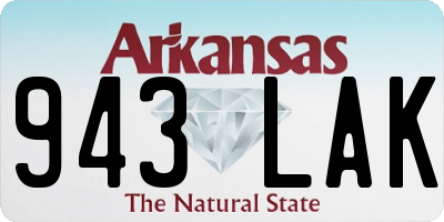 AR license plate 943LAK