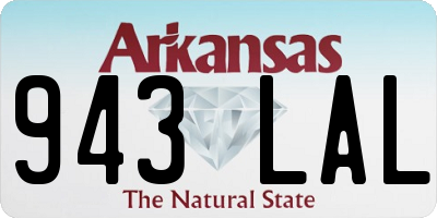 AR license plate 943LAL