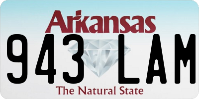 AR license plate 943LAM