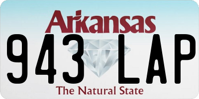 AR license plate 943LAP