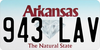 AR license plate 943LAV