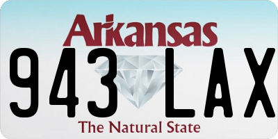 AR license plate 943LAX