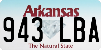 AR license plate 943LBA