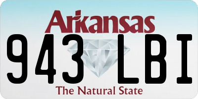 AR license plate 943LBI