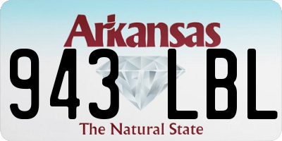 AR license plate 943LBL