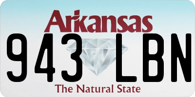 AR license plate 943LBN