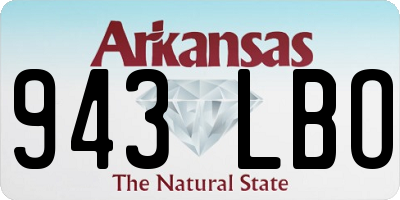 AR license plate 943LBO