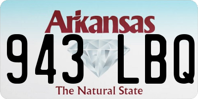 AR license plate 943LBQ