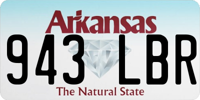 AR license plate 943LBR