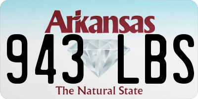 AR license plate 943LBS