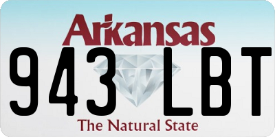 AR license plate 943LBT