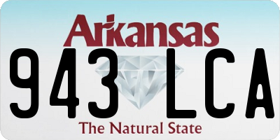 AR license plate 943LCA