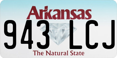 AR license plate 943LCJ