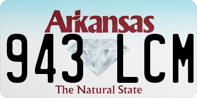 AR license plate 943LCM