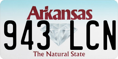 AR license plate 943LCN