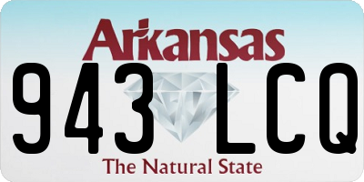 AR license plate 943LCQ